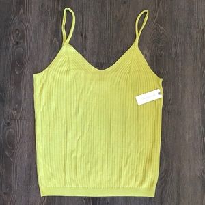 SOLD! Lime Ribbed Anthropologie Tank